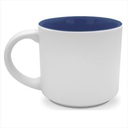White with Blue